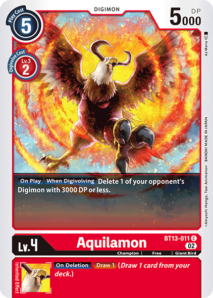 Aquilamon BT13-011  - Common BT13 Versus Royal Knights