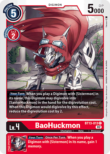 BaoHuckmon BT13-013  - Common BT13 Versus Royal Knights