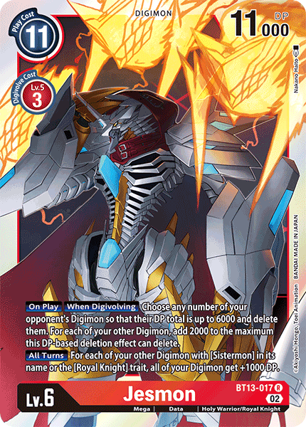Jesmon BT13-017 - Rare BT13 Versus Royal Knights