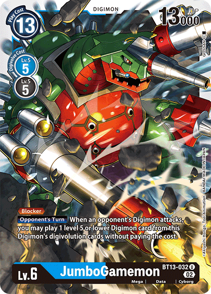 JumboGamemon BT13-032 - Uncommon BT13 Versus Royal Knights