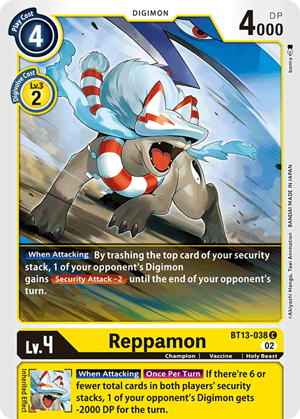 Reppamon BT13-038  - Common BT13 Versus Royal Knights