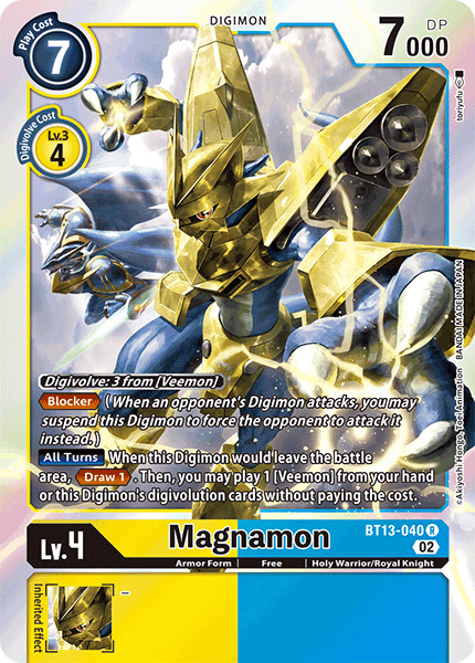 Magnamon BT13-040 - Rare BT13 Versus Royal Knights