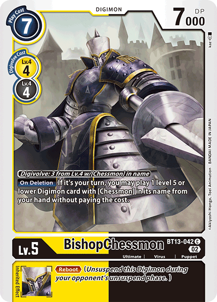 BishopChessmon BT13-042  - Common BT13 Versus Royal Knights