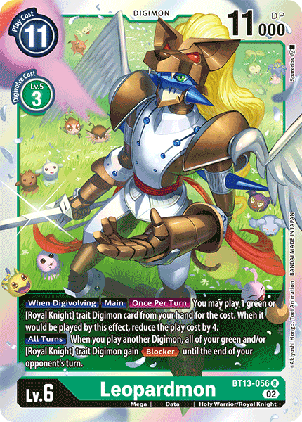 Leopardmon BT13-056 - Rare BT13 Versus Royal Knights
