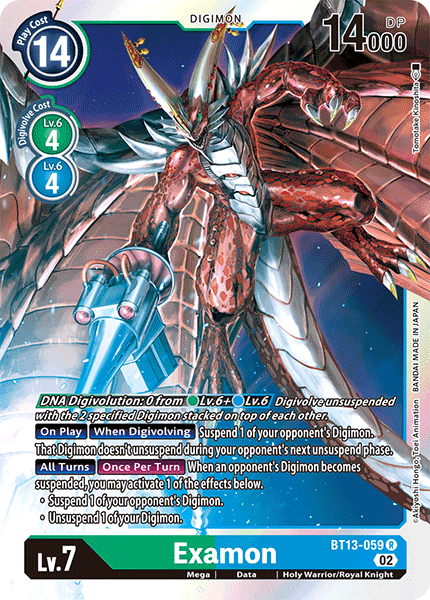 Examon BT13-059 - Rare BT13 Versus Royal Knights