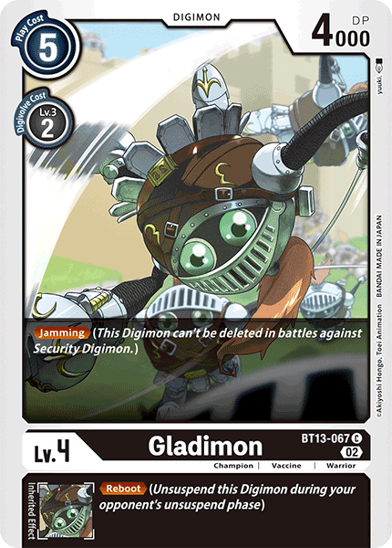 Gladimon BT13-067  - Common BT13 Versus Royal Knights