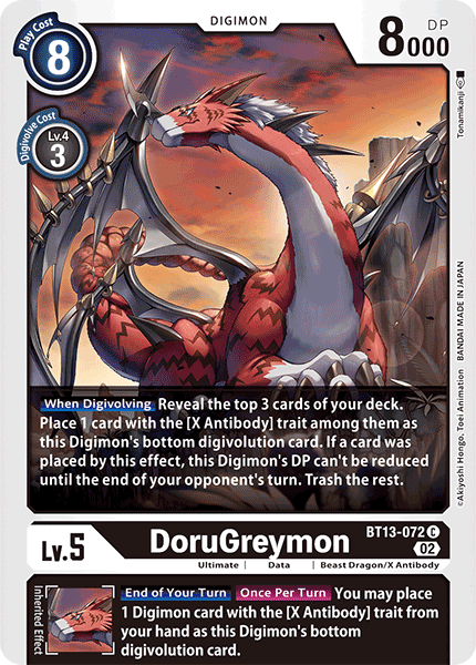 DoruGreymon BT13-072  - Common BT13 Versus Royal Knights
