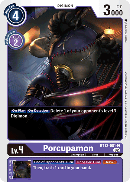 Porcupamon BT13-081  - Common BT13 Versus Royal Knights