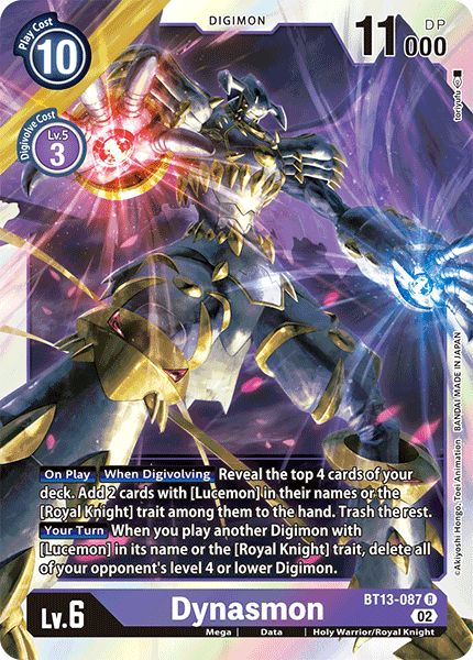 Dynasmon BT13-087 - Rare BT13 Versus Royal Knights