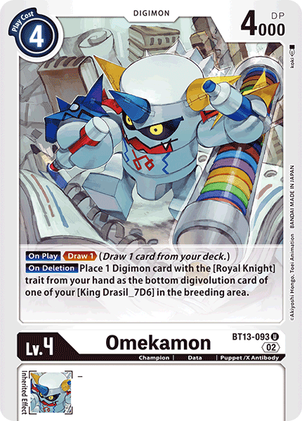 Omekamon BT13-093 - Uncommon BT13 Versus Royal Knights
