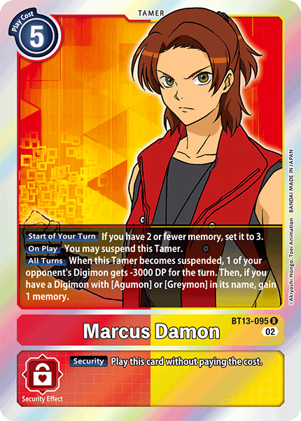 Marcus Damon BT13-095 - Rare BT13 Versus Royal Knights