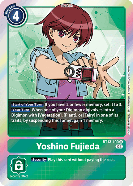 Yoshino Fujieda BT13-100 - Rare BT13 Versus Royal Knights
