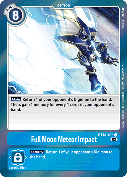 Full Moon Meteor Impact BT13-105 - Rare BT13 Versus Royal Knights