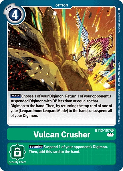 Vulcan Crusher BT13-107 - Uncommon BT13 Versus Royal Knights