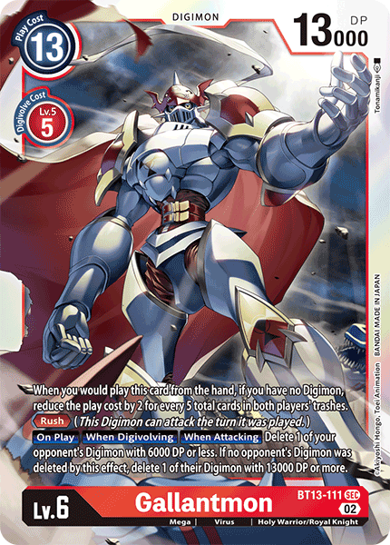 Gallantmon BT13-111 - Secret Rare BT13 Versus Royal Knights