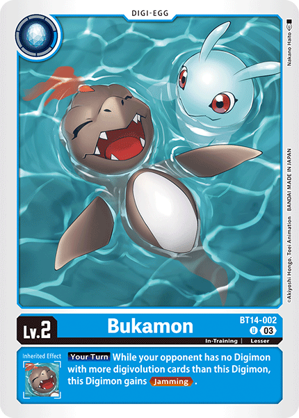 Bukamon BT14-002 - Uncommon   BT14 Blast Ace
