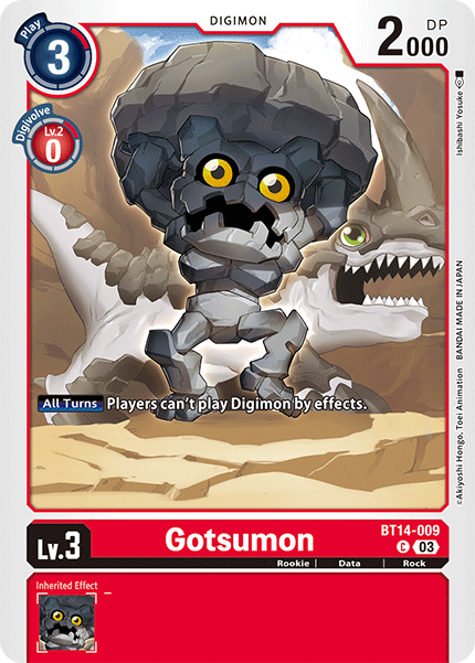 Gotsumon BT14-009 - Common BT14 Blast Ace