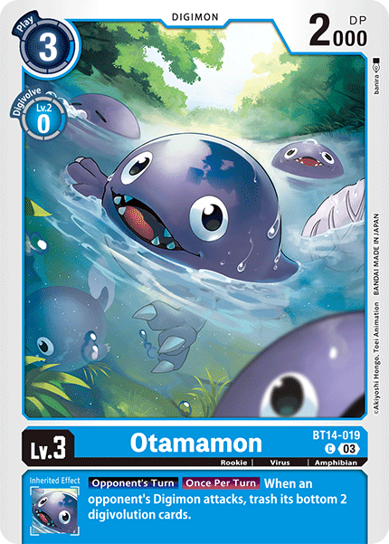 Otamamon BT14-019 - Common BT14 Blast Ace