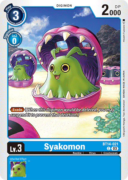 Syakomon BT14-021 - Common BT14 Blast Ace