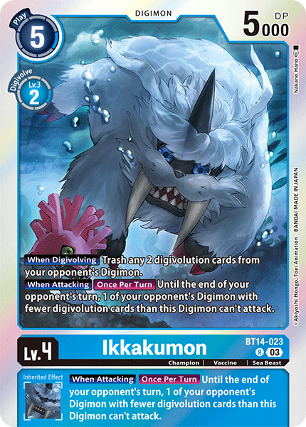 Ikkakumon BT14-023 - Rare BT14 Blast Ace