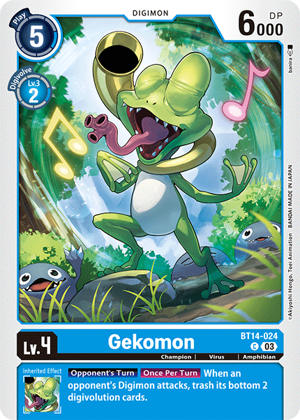 Gekomon BT14-024 - Common BT14 Blast Ace
