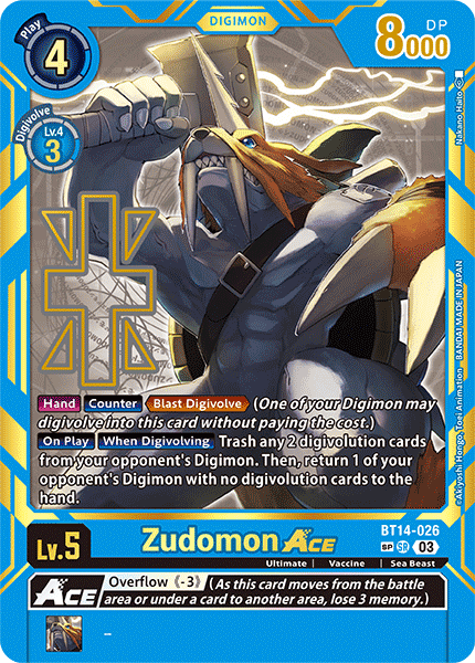 Zudomon ACE BT14-026 - Alternative Art BT15 Exceed Apocalypse