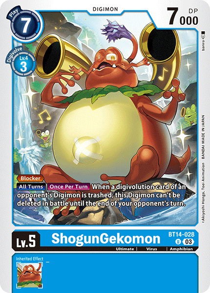 ShogunGekomon BT14-028 - Uncommon   BT14 Blast Ace