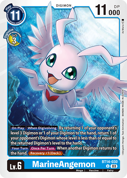 MarineAngemon BT14-030 - Uncommon   BT14 Blast Ace
