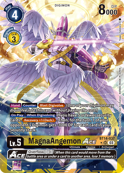 ALTERNATE ART MagnaAngemon ACE BT14-037BT14 Blast Ace