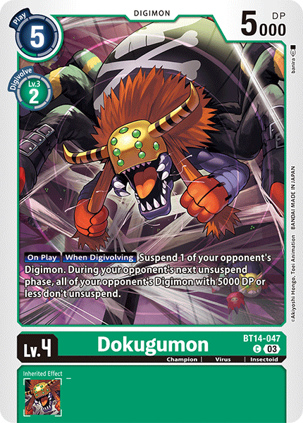Dokugumon BT14-047 - Common BT14 Blast Ace