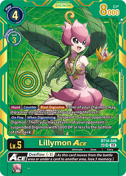 Lillymon ACE BT14-049 - Alternative Art BT15 Exceed Apocalypse