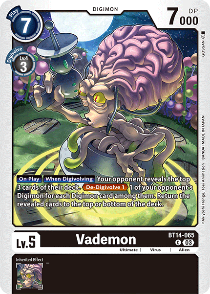 Vademon BT14-065 - Common BT14 Blast Ace