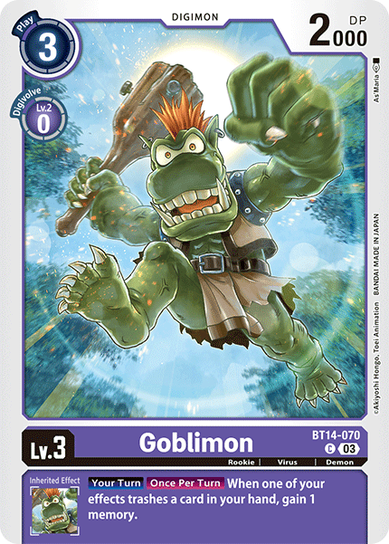 Goblimon BT14-070 - Common BT14 Blast Ace