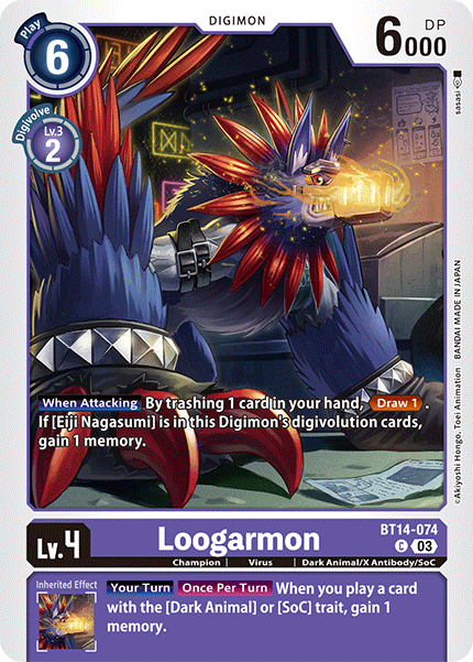 Loogarmon BT14-074 - Common BT14 Blast Ace