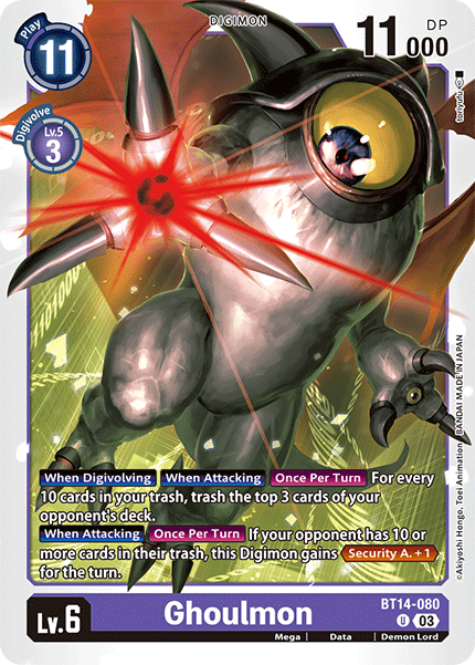 Ghoulmon BT14-080 - Uncommon   BT14 Blast Ace