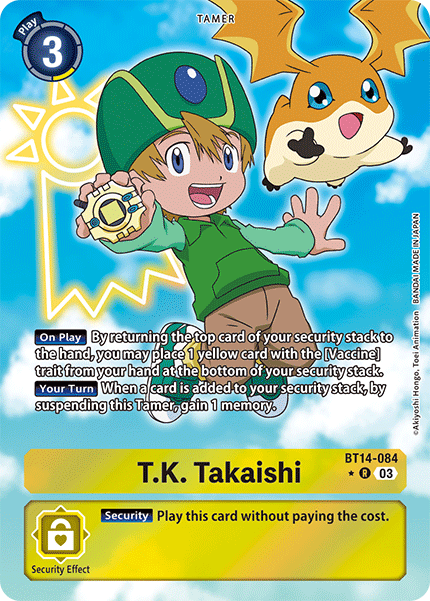 ALTERNATE ART T.K. Takaishi BT14-084 - R  BT14 Blast Ace