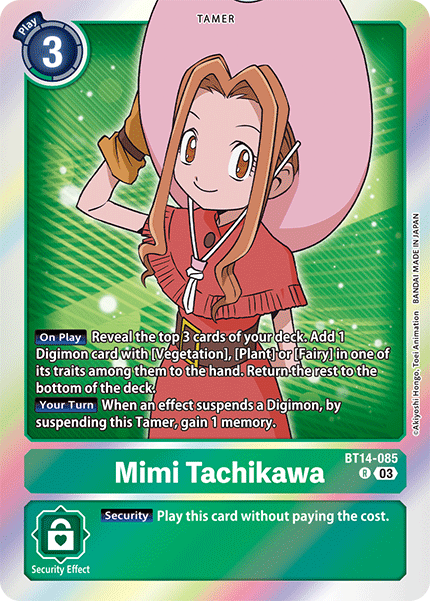 Mimi Tachikawa BT14-085 - Rare BT14 Blast Ace