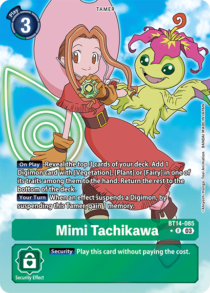 ALTERNATE ART Mimi Tachikawa BT14-085 - R  BT14 Blast Ace