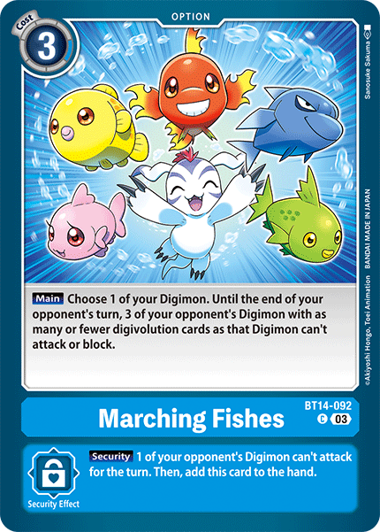 Marching Fishes BT14-092 - Common BT14 Blast Ace