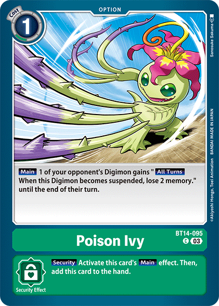 Poison Ivy BT14-095 - Common BT14 Blast Ace
