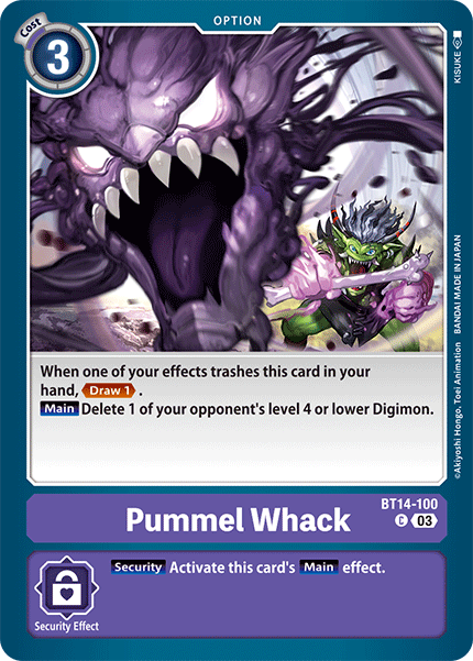 Pummel Whack BT14-100 - Common BT14 Blast Ace