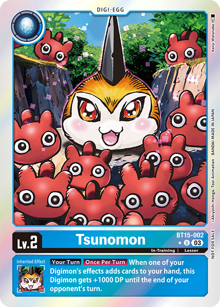 Tsunomon BT15-002 - Uncommon BT15 Exceed Apocalypse