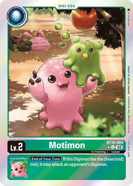 Motimon BT15-004 - Uncommon BT15 Exceed Apocalypse