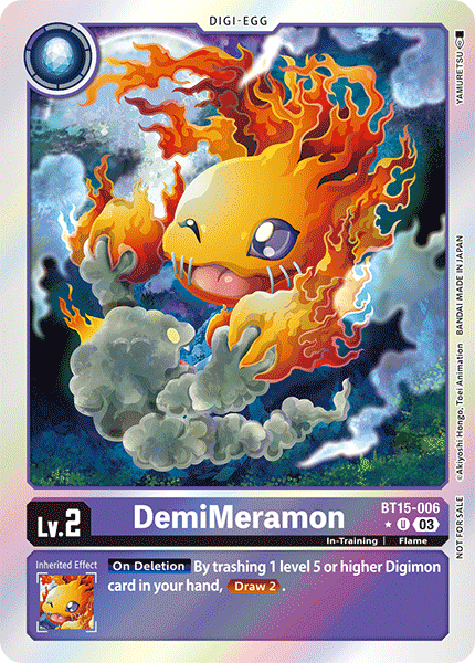 DemiMeramon BT15-006 - Uncommon BT15 Exceed Apocalypse