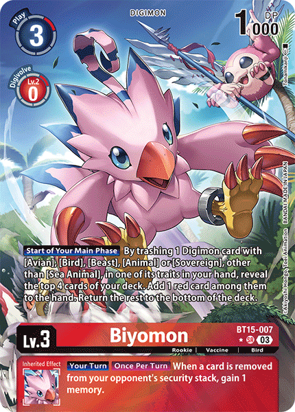 Biyomon BT15-007 - Alternative Art BT15 Exceed Apocalypse