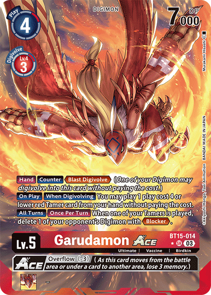 Garudamon ACE BT15-014 - Alternative Art BT15 Exceed Apocalypse