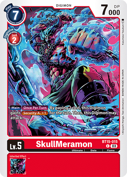 SkullMeramon BT15-015 - Common BT15 Exceed Apocalypse