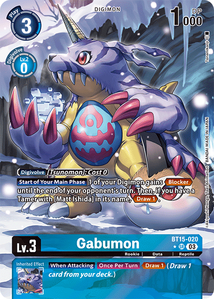 Gabumon BT15-020 - Alternative Art BT15 Exceed Apocalypse