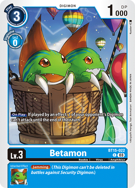 Betamon BT15-022 - Common BT15 Exceed Apocalypse
