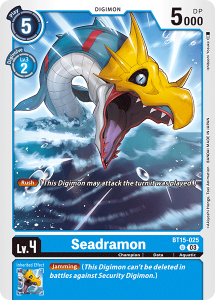 Seadramon BT15-025 - Uncommon BT15 Exceed Apocalypse